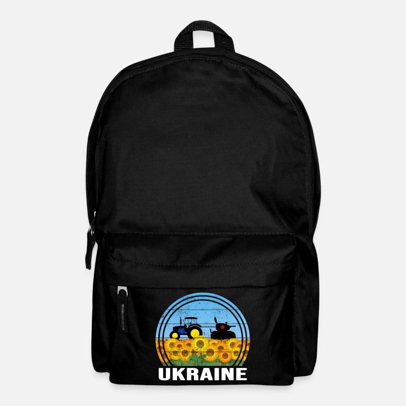 UKRAINE-TRAKTOR ukrainischer FRONT-SUPPORT - Rucksack - Schwarz