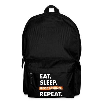 Geocacher Eat Sleep Geocaching - Backpack - black - Front