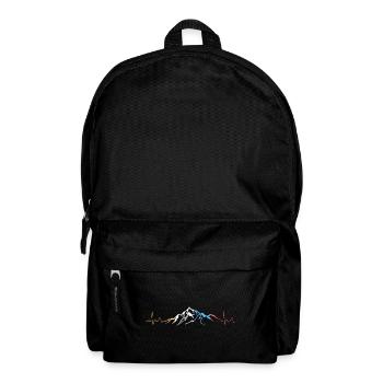 Mountains Hiking Mountaineering Heartbeat - Backpack - black - Front