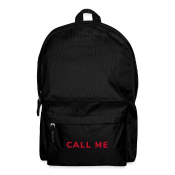 CALL ME – Statement T-Shirt - Backpack - black - Front