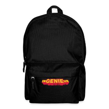 Im Ingenieur steckt das Genie - Rucksack - Schwarz - Vorne