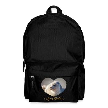 Seal Heart Love North Sea - Backpack - black - Front