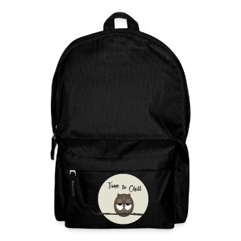 Owl - Time to relax - Backpack - black - Front