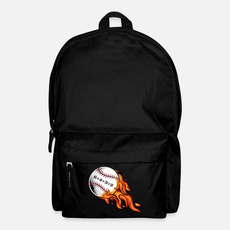 Baseball 6432 Double Play 6+4+3=2 Softball Mathematik - Rucksack - Schwarz