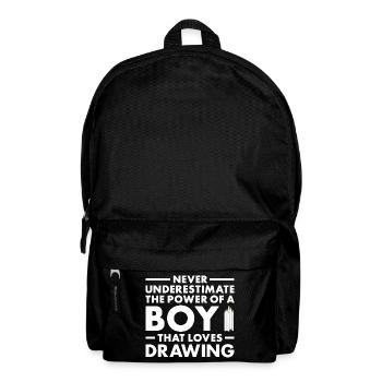 Drawer Never Underestimate The Power Of A Boy - Backpack - black - Front