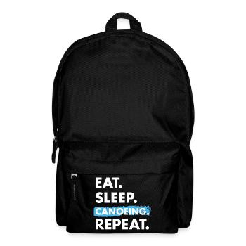 Canoeist Eat Sleep Canoeing - Backpack - black - Front