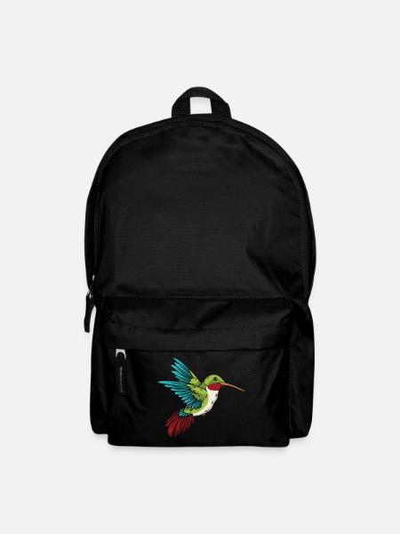Kolibri Vogel Kolibris Rubinkehlkolibri - Rucksack - Schwarz