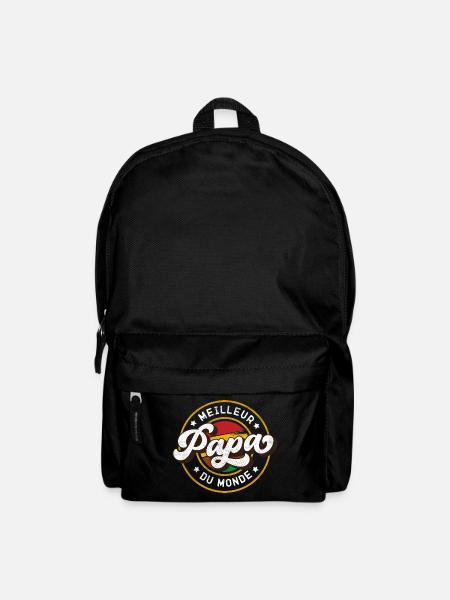 Meilleur Papa du Monde Vintage Style - Sac à dos - noir