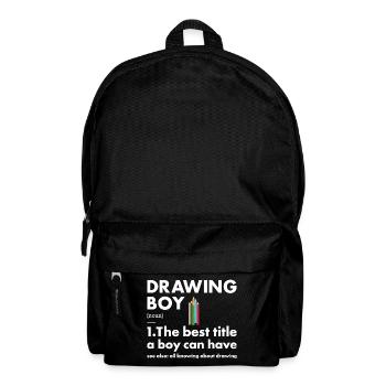 Drawer Boy Definition Drawing - Rucksack - Schwarz - Vorne