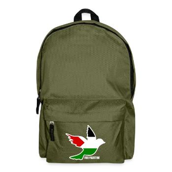 Free palestine - Sac à dos - vert olive - Devant