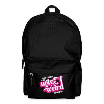 Movie quote: brainwashed or UGLY & WEIRD! - Backpack - black - Front
