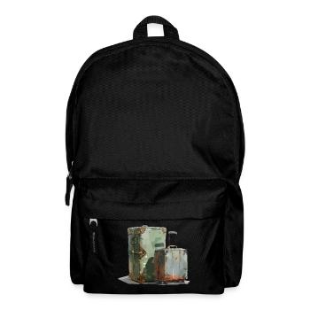 Gepackte Koffer sind Symbole für Freiheit - Rucksack - Schwarz - Vorne