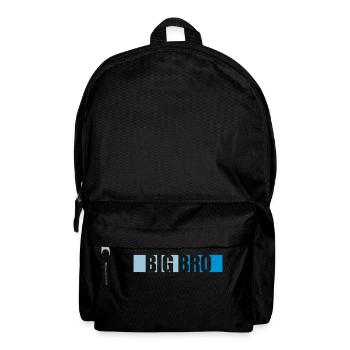 Big Bro Logo Balken - Rucksack - Schwarz - Vorne