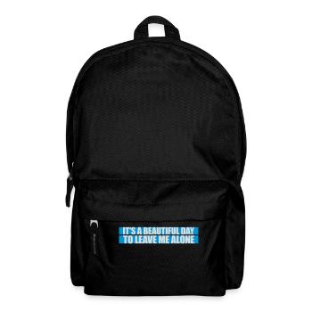 leave me alone day - Backpack - black - Front