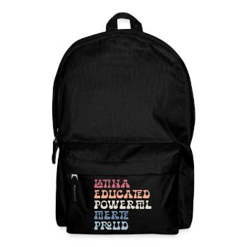 Latina Educated Powerful Fuerte Proud Feminist - Sac à dos - noir - Devant