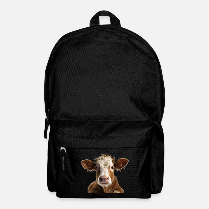 Junges Kuhkalb - Rucksack - Schwarz