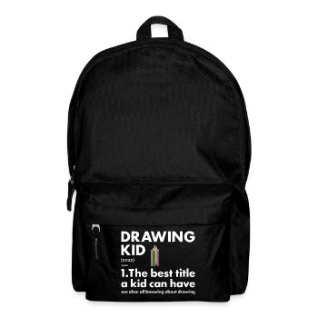 Drawer Kid Definition Drawing - Rucksack - Schwarz - Vorne