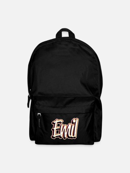 Emil Vorname Name Graffiti Design - Rucksack - Schwarz