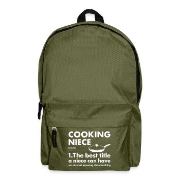 Cook Niece Definition Cooking - Backpack - olive green - Front