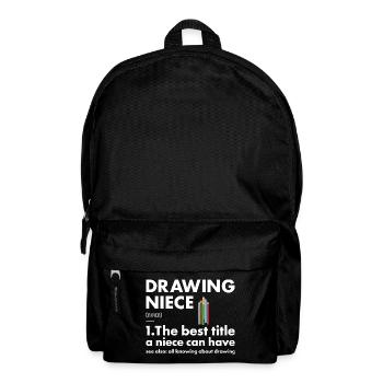 Drawer Niece Definition Drawing - Rucksack - Schwarz - Vorne