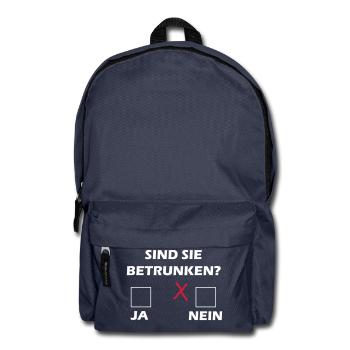 Sind Sie betrunken? - Rucksack - Navy - Vorne