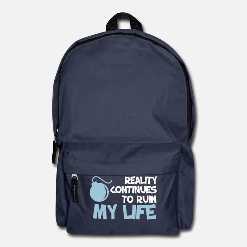 Citations drôles. Citation. Humour. cadeau - Sac à dos - bleu marine