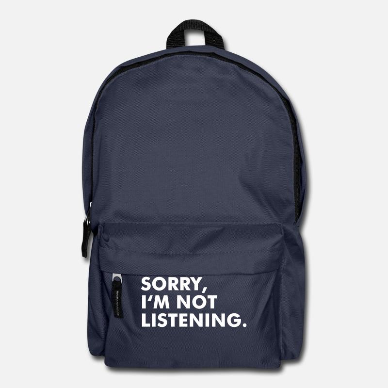 Sorry, im not listening - Rucksack - Navy