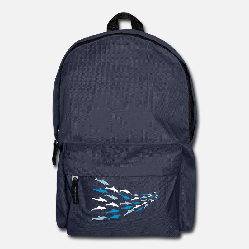dauphins - Sac à dos - bleu marine
