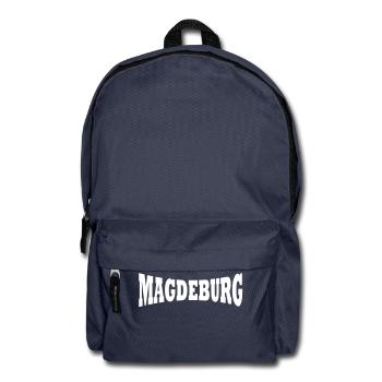 Magdeburg lettrage - Sac à dos - bleu marine - Devant