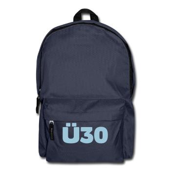 Zum 30. Geburtstag ein Ü30 Shirt - Rucksack - Navy - Vorne