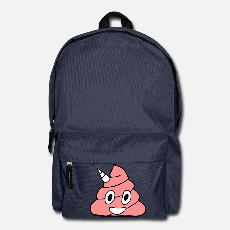 Pinker Unicorn Kackhaufen - Sac à dos - bleu marine