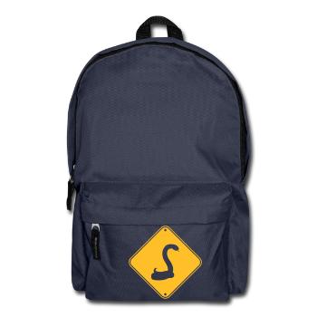 avertissement les yeux bandés serpent mise en garde attention h - Sac à dos - bleu marine - Devant