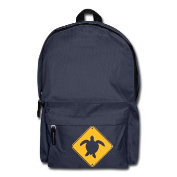 avertissement prudence bouclier note note attention guêpe - Sac à dos - bleu marine - Devant