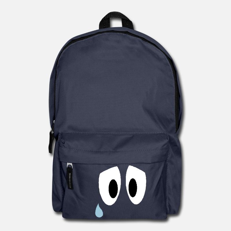 Smiley Augen Traurig - Rucksack - Navy