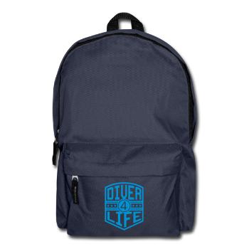 Diver 4 Life (Wappen) - Rucksack - Navy - Vorne
