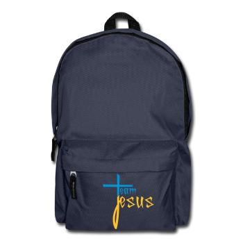 friends team crew jesus cross christ christ kath - Backpack - navy - Front