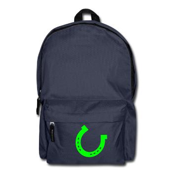 Hufeisen, Pferd - Rucksack - Navy - Vorne