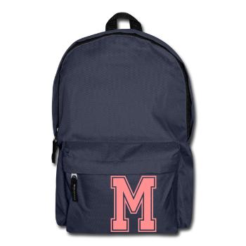 Buchstabe M - Rucksack - Navy - Vorne