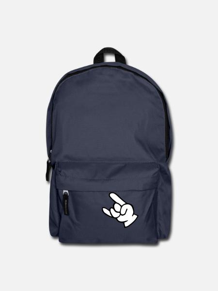 rock n roll hand fork - Rucksack - Navy