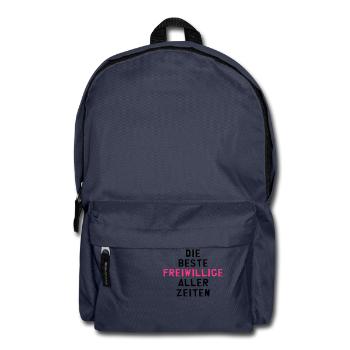 Freiwilliger - Freiwillige - Ehrenamt Solidarität - Rucksack - Navy - Vorne