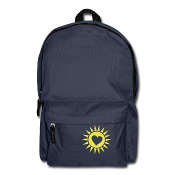 sonne_herz - Rucksack - Navy - Vorne