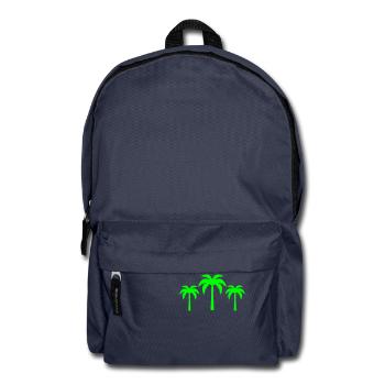 palmen - Rucksack - Navy - Vorne
