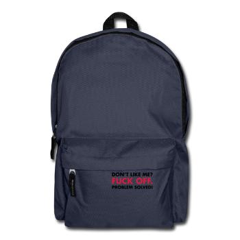Fuck Off - Rucksack - Navy - Vorne