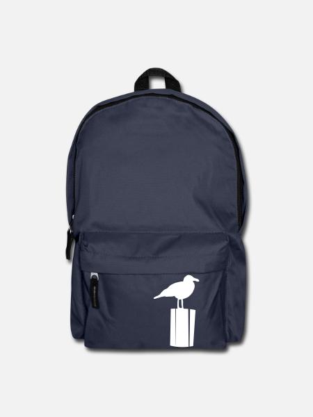 Möwe sitzend - Rucksack - Navy