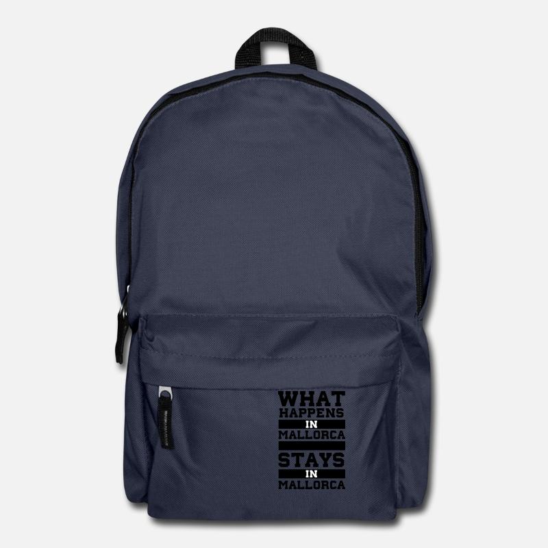 What Happens in Mallorca stays in Mallorca - Rucksack - Navy
