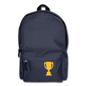 Pokal - Sieger - Gewinn - Sieg - Rucksack - Navy - Vorne