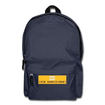 HSP_Isch kandidiere - Rucksack - Navy - Vorne