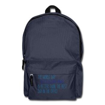 Kitesurfing vs. Office - Rucksack - Navy - Vorne