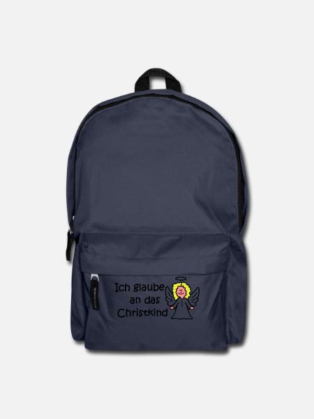 Ich glaube an das Christkind - Rucksack - Navy