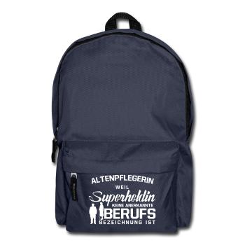 Altenpflegerin - Rucksack - Navy - Vorne